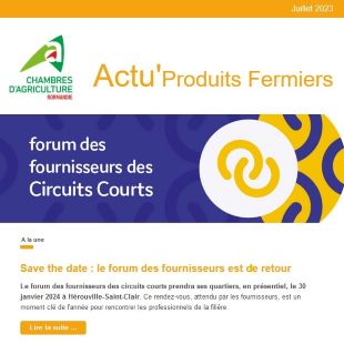 Édition de l'actualité des produits fermiers et agricoles en newsletter